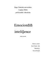 Реферат 'Emocionālā inteliģence', 1.