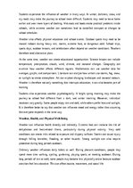 Эссе 'How weather affects daily life', 3.