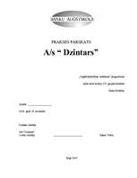Отчёт по практике 'A/s "Dzintars" ', 1.