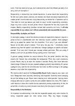 Эссе 'The importance of personal responsibility', 7.