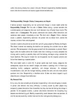Эссе 'The importance of personal responsibility', 13.