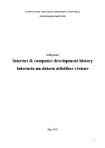 Реферат 'Internet & Computer Development History - Interneta un datoru attīstības vēsture', 1.