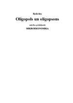 Реферат 'Oligopols un oligopsons', 1.