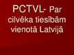 Презентация 'Partija "Par cilvēka tiesībām vienotā Latvijā"', 1.