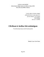 Эссе 'Cilvēkam ir tiesības būt nelaimīgam', 1.