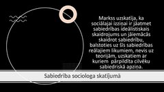 Презентация 'Kārļa Marksa socioloģija', 7.