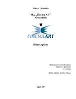 Бизнес план 'Kinoteātra "Cinema Art" biznesa plāns', 1.