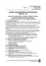 Образец документа 'Darba aizsardzības instrukcija darbā ar smaguma celšanu, pārvietošanai paredz', 1.
