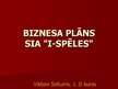 Бизнес план 'Biznesa plāns SIA "i-Spēles"', 11.