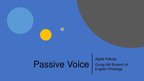 Презентация 'Passive Voice in English', 1.