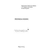 Реферат 'Ž.Bizē "Karmena"', 1.