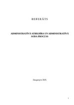 Реферат 'Administratīvā atbildība un administratīvā soda process', 1.