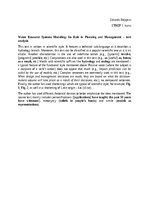 Конспект 'Water resource systems modelling - text analysis', 1.