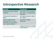 Презентация 'Introspective and retrospective research', 8.
