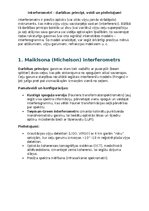 Конспект 'Interferometri – darbības principi, veidi un pielietojumi', 1.
