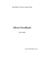 Конспект 'Home Reading. Swedbank', 1.