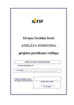 Образец документа 'ESF finansēto projektu pieteikuma sastādīšanas paraugs', 1.