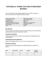 Отчёт по практике 'Universal template for internship report', 1.