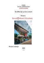 Отчёт по практике 'Prakses atskaite viesu apkalpošanā un darba organizācijā viesnīcā "Reval Hotel E', 1.