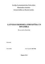 Реферат 'Latvijas eksporta struktūra un dinamika', 1.