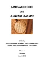 Реферат 'Language Choice and Language Learning', 1.
