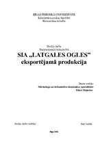 Реферат 'SIA "Latgales ogles" eksportējamā produkcija', 1.