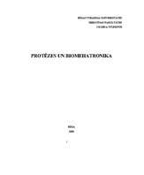 Реферат 'Protēzes un biomehatronika', 1.