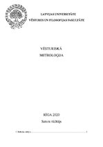 Реферат 'Vēsturiskā metroloģija', 1.
