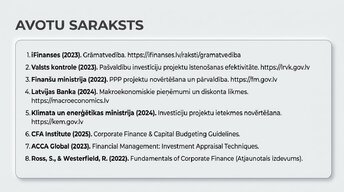 Презентация 'Investīciju projektu ekonomiskais novērtējums', 14.
