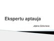 Презентация 'Eksperta aptauja', 1.