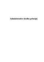 Реферат 'Administrativo tiesību principi', 1.
