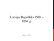 Презентация 'Latvijas Republika 1918.-1934.gadā', 1.