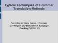 Презентация 'Grammar Translation Methods. Methodology', 7.