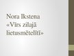 Презентация 'Romāna "Vīrs zilajā lietusmētelītī" kopsavilkums', 1.