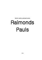 Реферат 'Raimonds Pauls', 1.