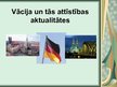 Презентация 'Vācija un tās attīstības aktualitātes', 1.