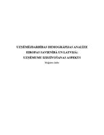 Дипломная 'Uzņēmējdarbības demogrāfijas analīze Eiropas Savienībā un Latvijā', 129.
