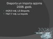 Презентация 'Imports un eksports Latvijā pēdējos gados', 8.