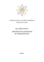 Реферат 'Noliktavas uzskaites automatizācija', 1.
