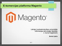 Презентация 'E-komercijas platforma Magento', 1.