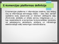 Презентация 'E-komercijas platforma Magento', 3.