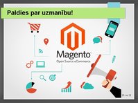 Презентация 'E-komercijas platforma Magento', 13.