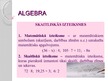 Презентация 'Algebra', 5.