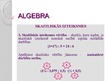 Презентация 'Algebra', 6.