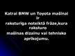 Презентация 'Īpaša pieprasījuma preces - BMW un Toyota automašīnas', 13.