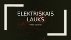 Презентация 'Elektriskais lauks', 1.