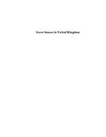 Реферат 'Guest Houses in United Kingdom', 1.