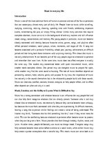 Эссе 'Music in everyday life', 1.