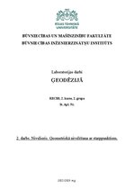Реферат 'Ģeometriskā nivelēšana ar starppunktiem.', 1.