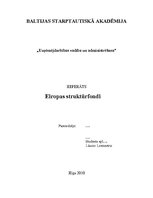 Реферат 'Eiropas struktūrfondi', 1.